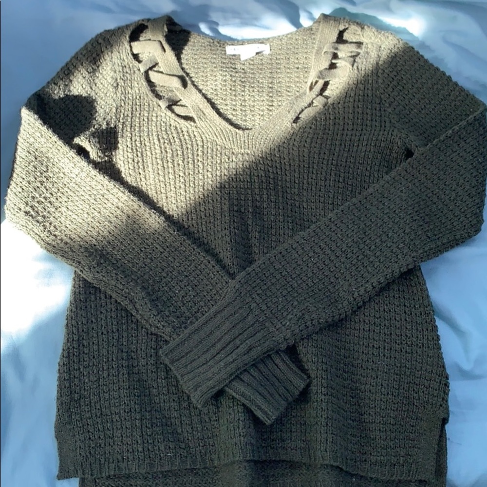 Aeropostale olive sweater